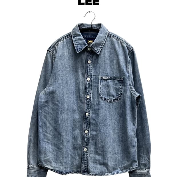 (WS) LEE 스탠다드핏 워시드 데님 셔츠
