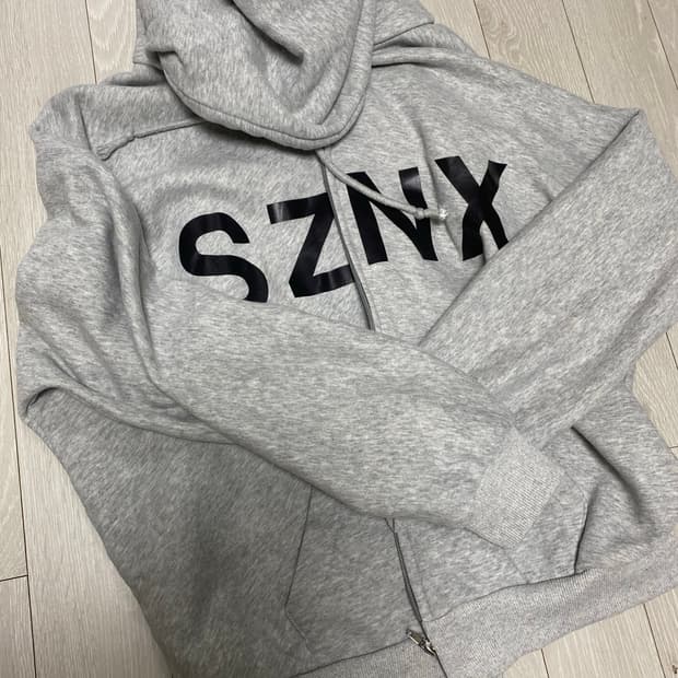 (1) SZNX 칸예 내한 hd-10 그레이 후드집업 이지