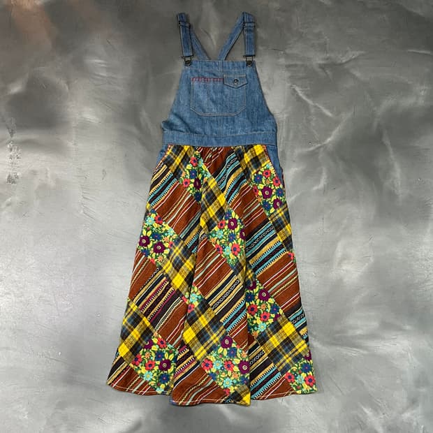  titicaca 에스닉 데님 오버롤 스커트 y16292