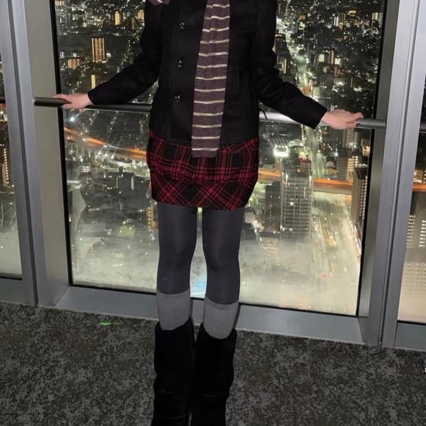 Bye bye 체크패턴 원피스(착샷 O)