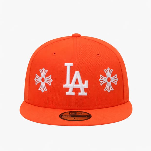 뉴에라 la 커스텀 크롬하츠 주황 738 712 758