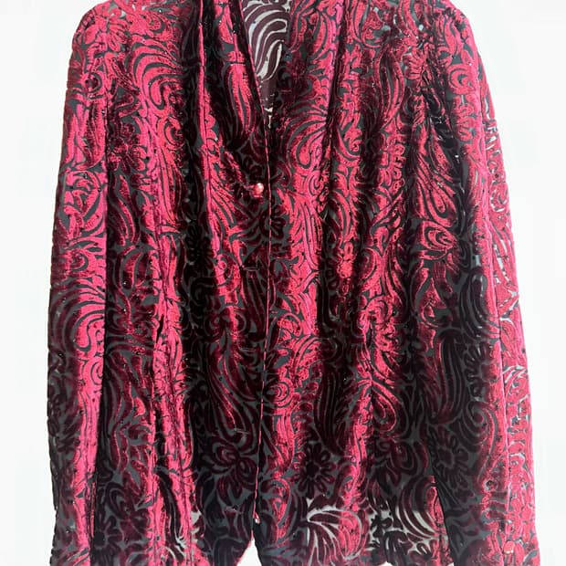 고스펑크 빈티지 블라우스