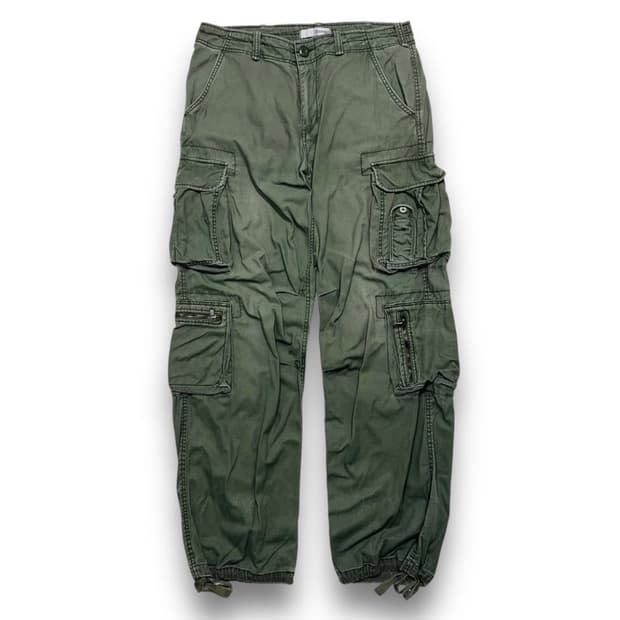 Conus 카키 다중 멀티 포켓 y2k 빈티지 팬츠
