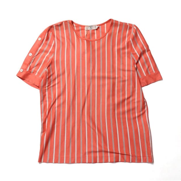 발렌티노 Valentino Stripe Pattern T-shrit