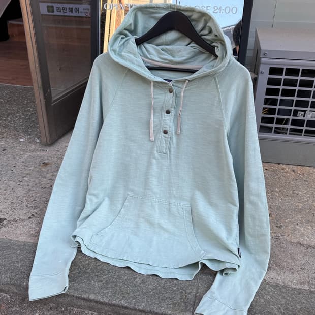 파타고니아 버튼업 후드티