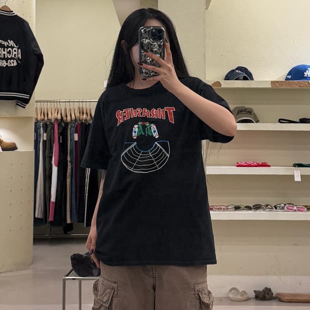 트레셔 닌자거북이 그래픽 반팔 티셔츠 U1224