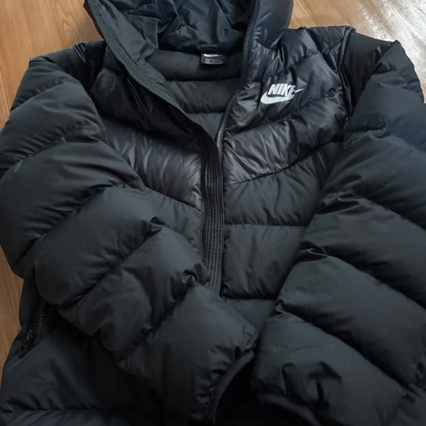 급처)나이키 윈드러너 스톰핏 패딩 블랙 S