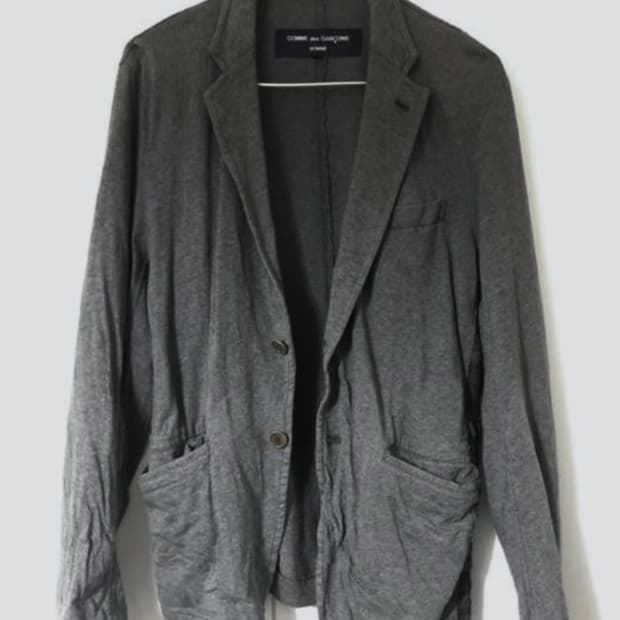 꼼데가르송 옴므 주름 가공 자켓