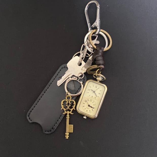 빈티지 시계 키링