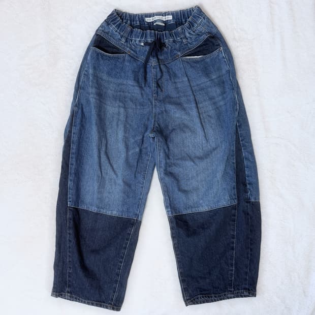 Nico And 아메카지 모리걸 벌룬핏 데님 팬츠