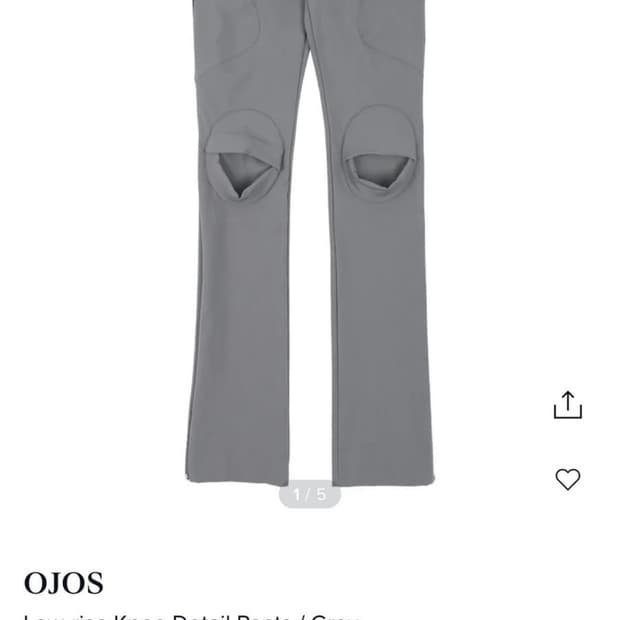 Ojos Knee bootscut pants