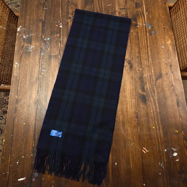 캐시미어 블랙와치 머플러