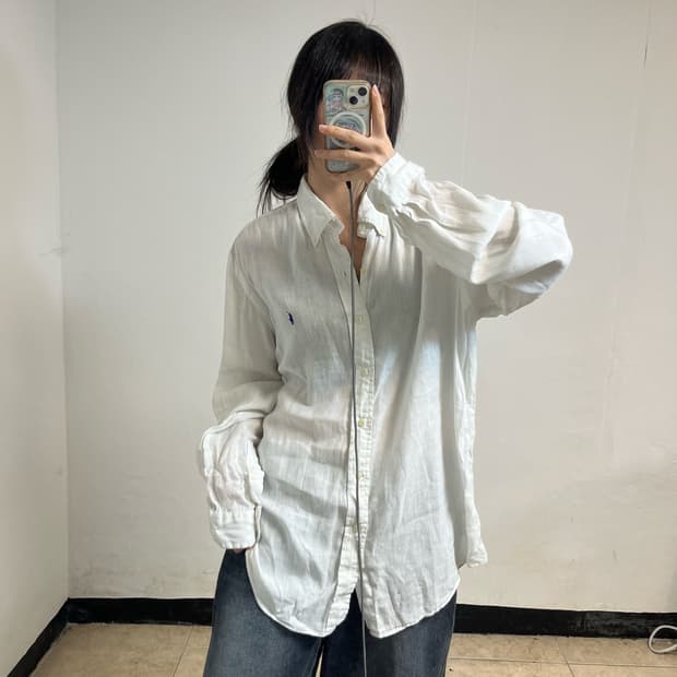 Polo Ralph Lauren Linen White Shirt 