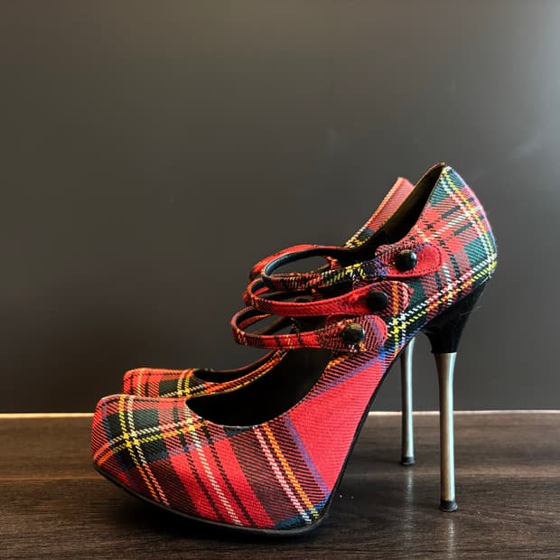 dsquared2 fw2008 Tartan High Heels