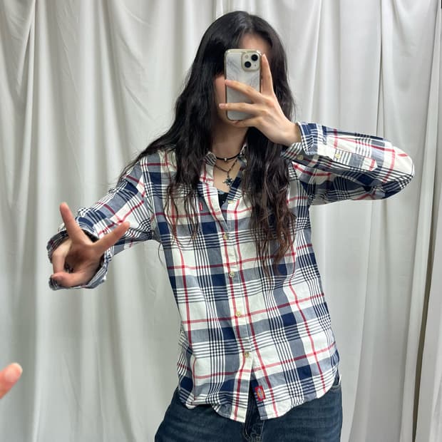 Dickies blue check shirts