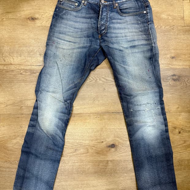 디올옴므 08SS 레드페인트진 레페