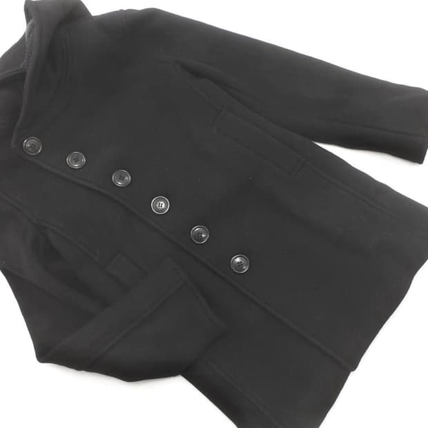 수나오 쿠와하라 버튼 후드 코트