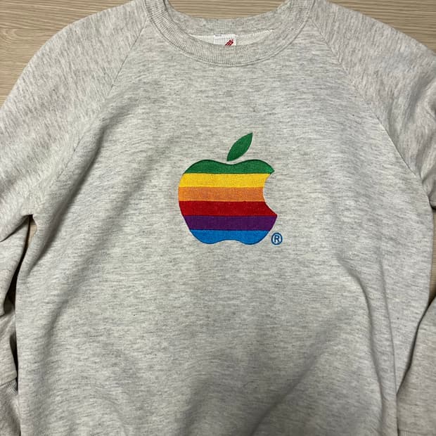 80-90s 빈티지 애플 스웻셔츠