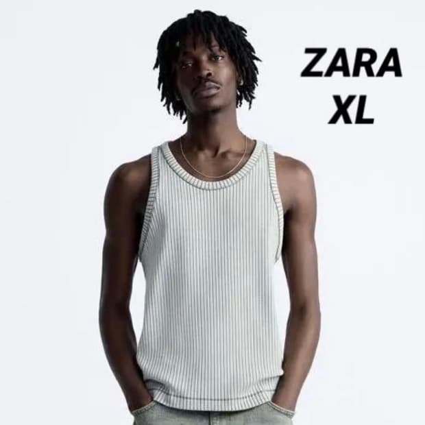 zara 자라 리브드탱크탑
