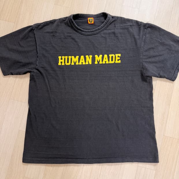 휴먼메이드 클래식 티셔츠 블랙 2XL