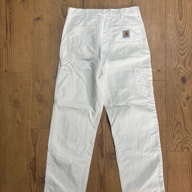 칼하트 더블니 화이트 32x32 