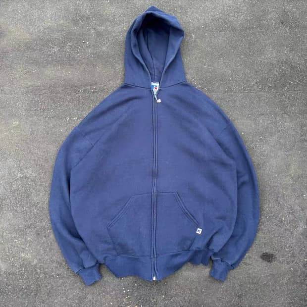 90s Vintage USA Russell Athletic 후드집업
