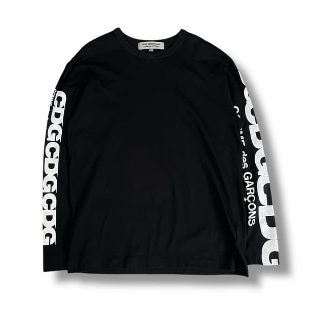 꼼데가르송 CDG 블랙 롱슬리브 티셔츠 L