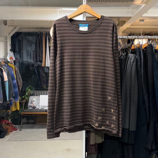 캐서린 햄넷 스트라이프 롱슬리브