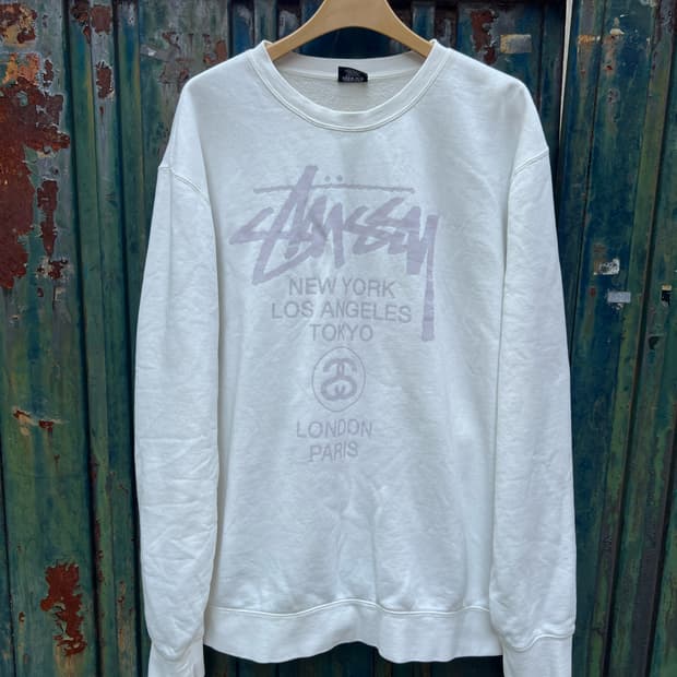 스투시 월드 투어 맨투맨 (정품)