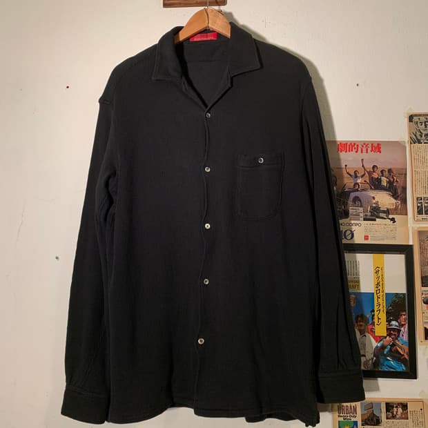 요지야마모토 y’s for men 코듀로이 오버사이즈 셔츠 블랙