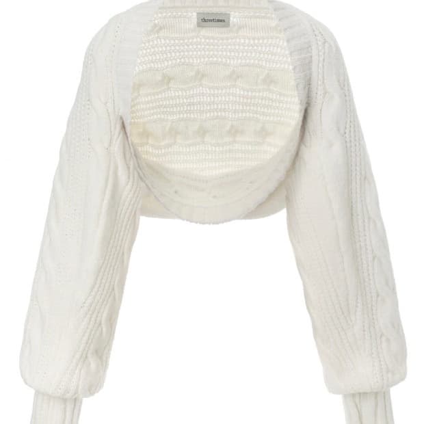 Threetimes 버니 볼레로 (ivory)