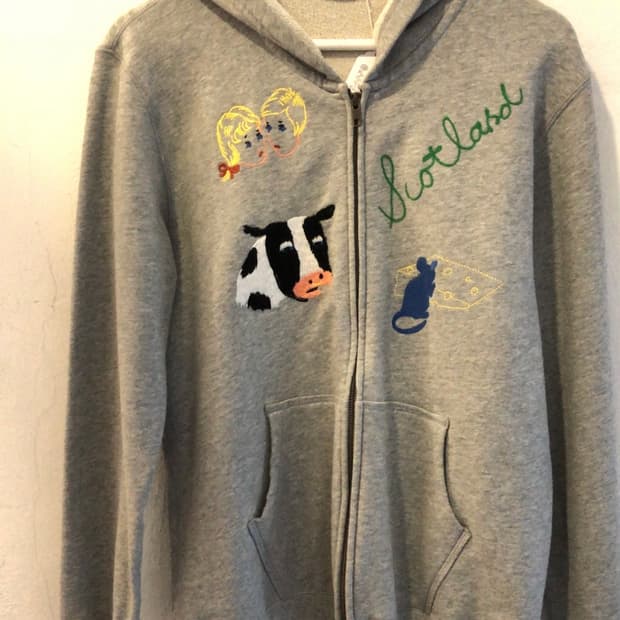 Ne-net 네넷 자수 후드집업