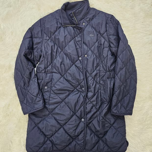 Lacoste 라코스테 여성 네이비 퀼팅 점퍼 자켓 95