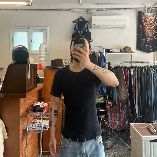 리얼맥코이 와플 반팔티셔츠