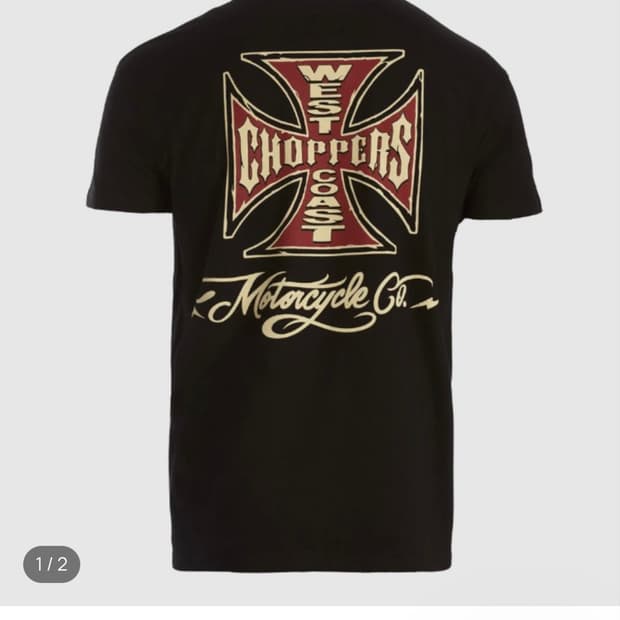 90s west coast choppers 반팔입니다