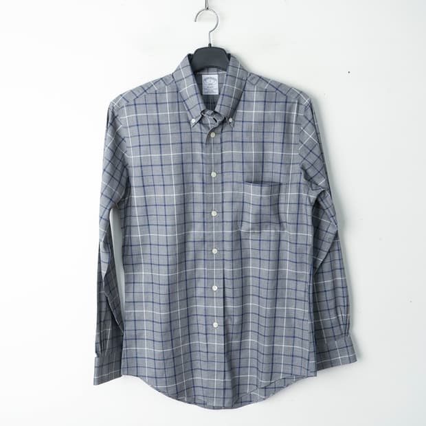 90/브룩스브라더스 코튼 체크셔츠