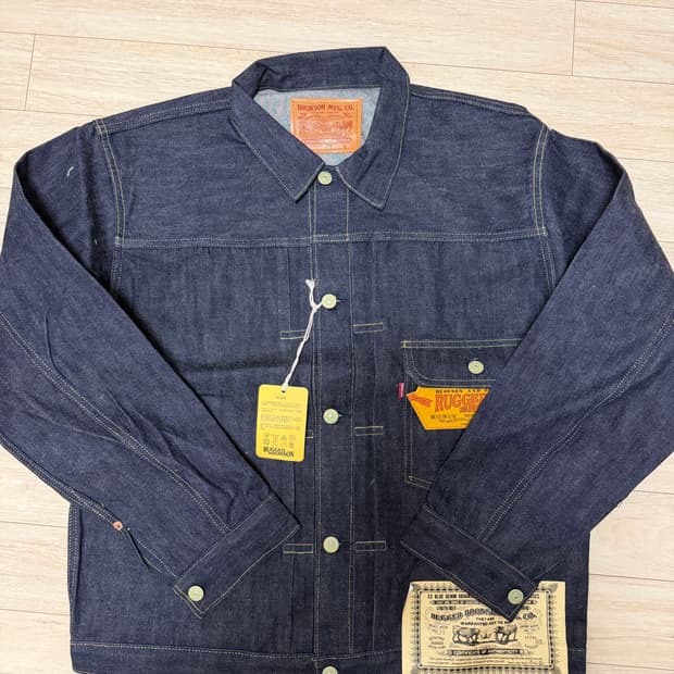 브론슨 37806xx 1세대 데님자켓 리지드 40사이즈 신품