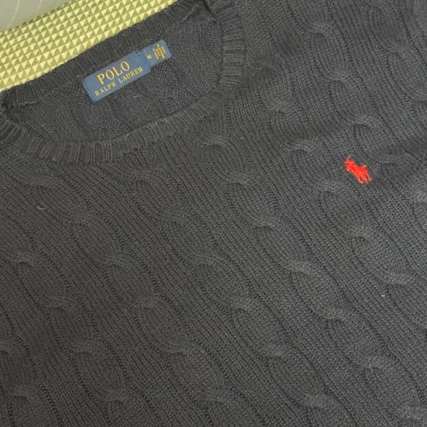 폴로 네이비 니트 남성 M