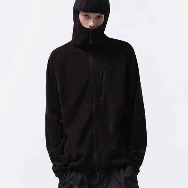 [XL] 무신사스탠다드 바라클라바 후드집업 블랙