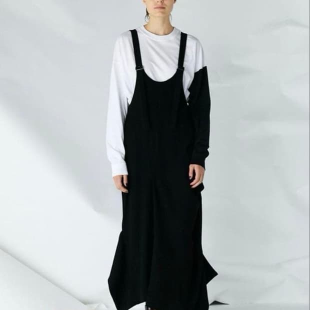 Enfold 엔폴드 서스펜더 원피스 블랙 s사이즈