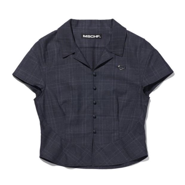 미스치프 MISCHIEF 체크 숏슬리브 셔츠