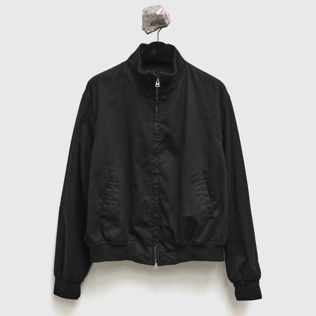 Washed cotton track jacket