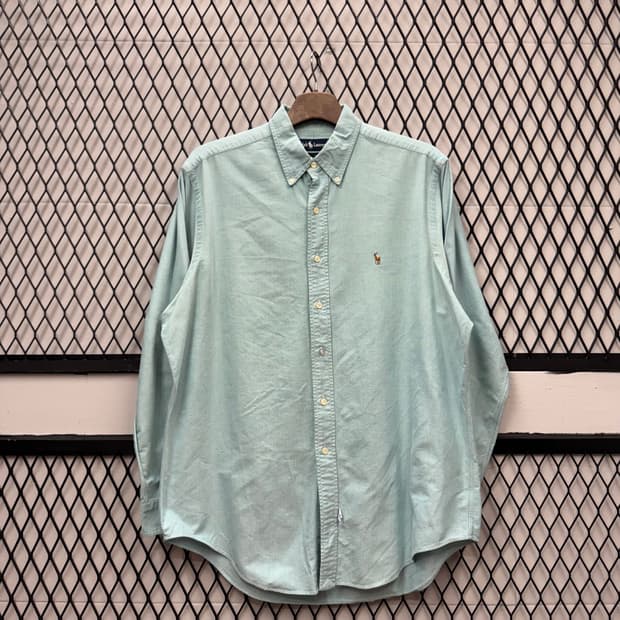 폴로 랄프로렌 솔리드 긴팔 셔츠 멀티포니 포인트 틸