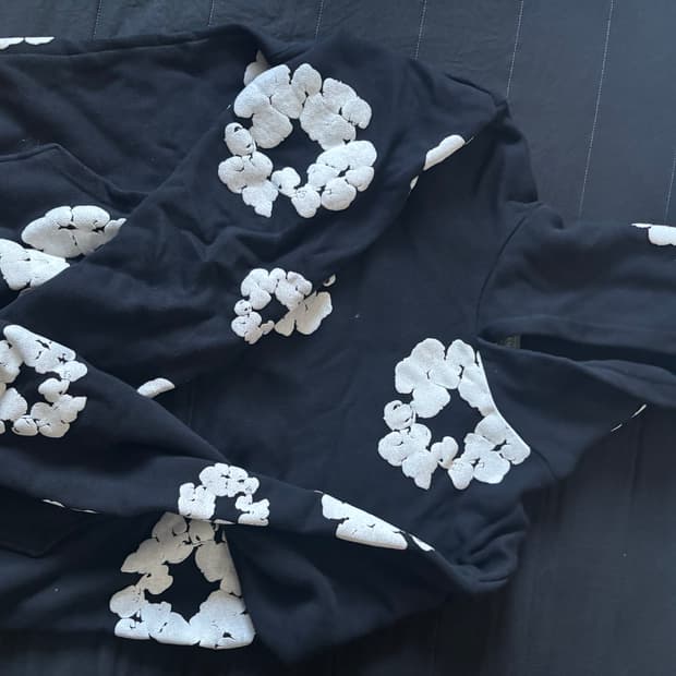 데님티어스 블랙 후드티 M사이즈