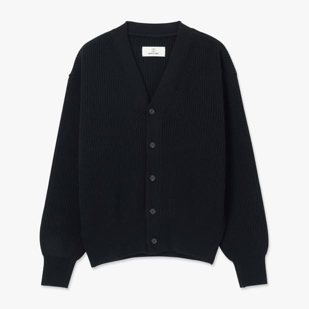 이얼즈어고 로버 울 가디건 블랙 L사이즈