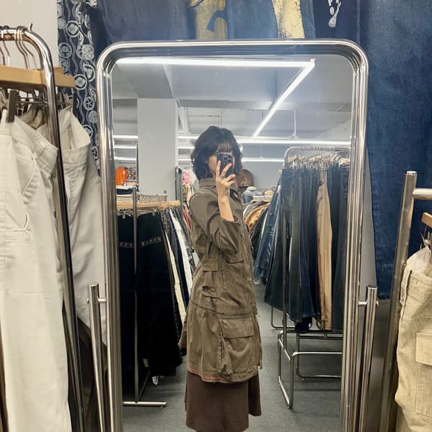 90’s 마리떼 프랑소와 저버 빈티지 레이어드 야상 트렌치코트