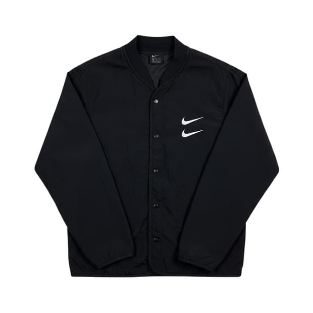 (2XL) 나이키 더블스우시 퀄팅 자켓 블랙