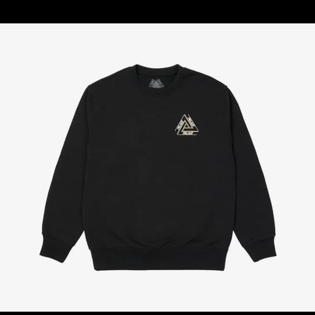 [XL]팔라스 베이지컬리 트라이퍼그 크루넥 블랙