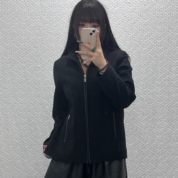 발렌시아가 빈티지 시크 캐주얼 격자 자켓 100 C10120