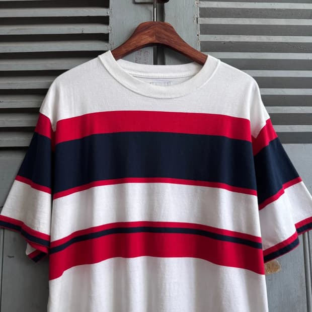 [L]BEAMS 빔즈 스트라이프 티셔츠